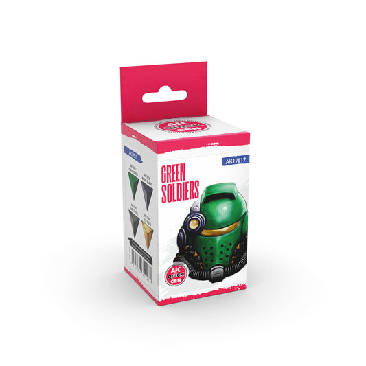 AK Interactive Quick Gen Paints Set - Green Soldiers