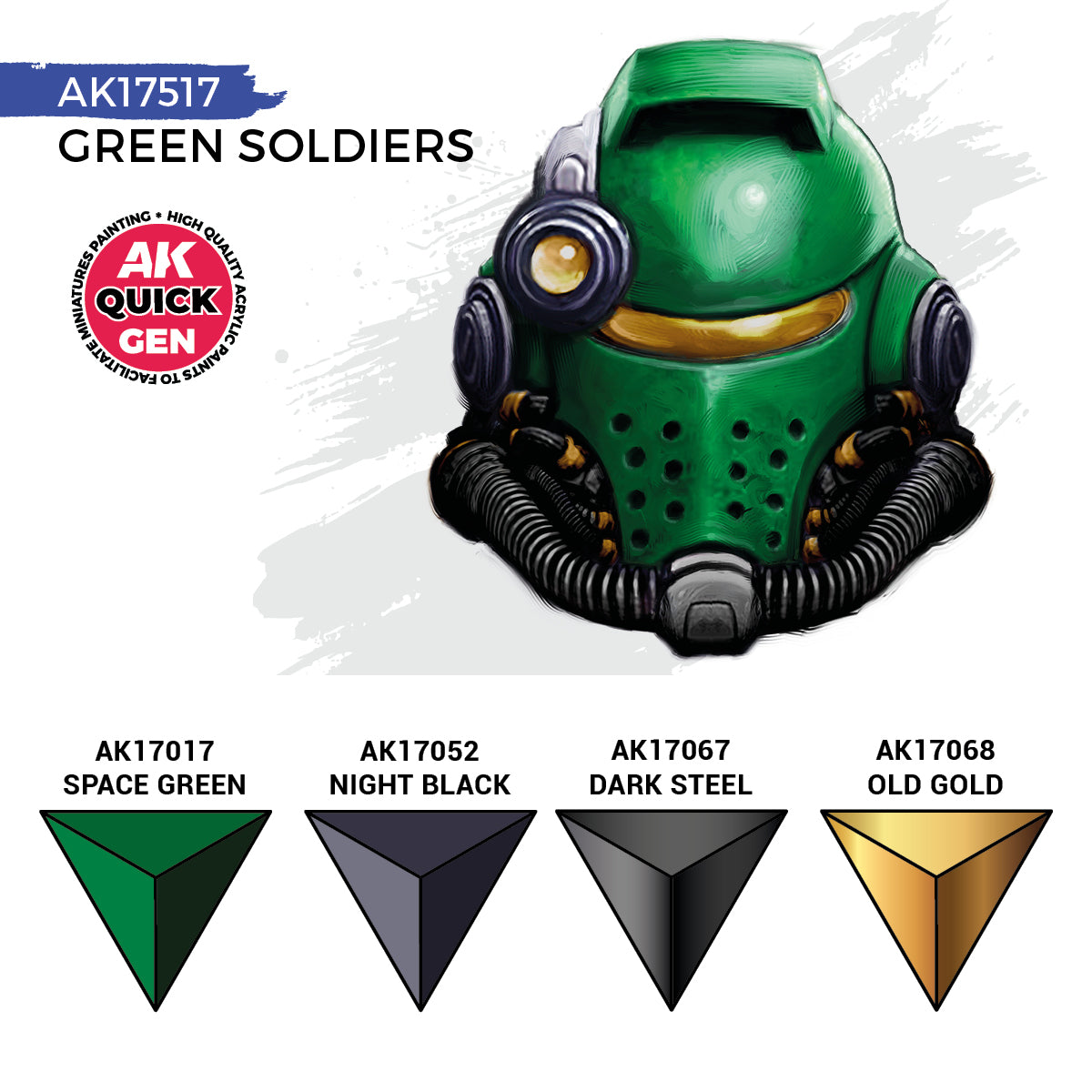 AK Interactive Quick Gen Paints Set - Green Soldiers