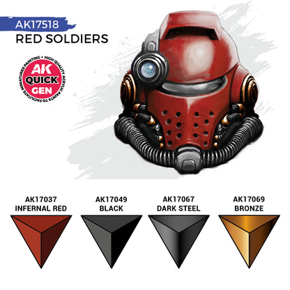 AK Interactive Quick Gen Paints Set - Red Soldiers