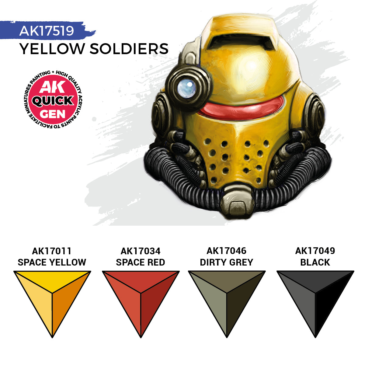 AK Interactive Quick Gen Paints Set - Yellow Soldiers