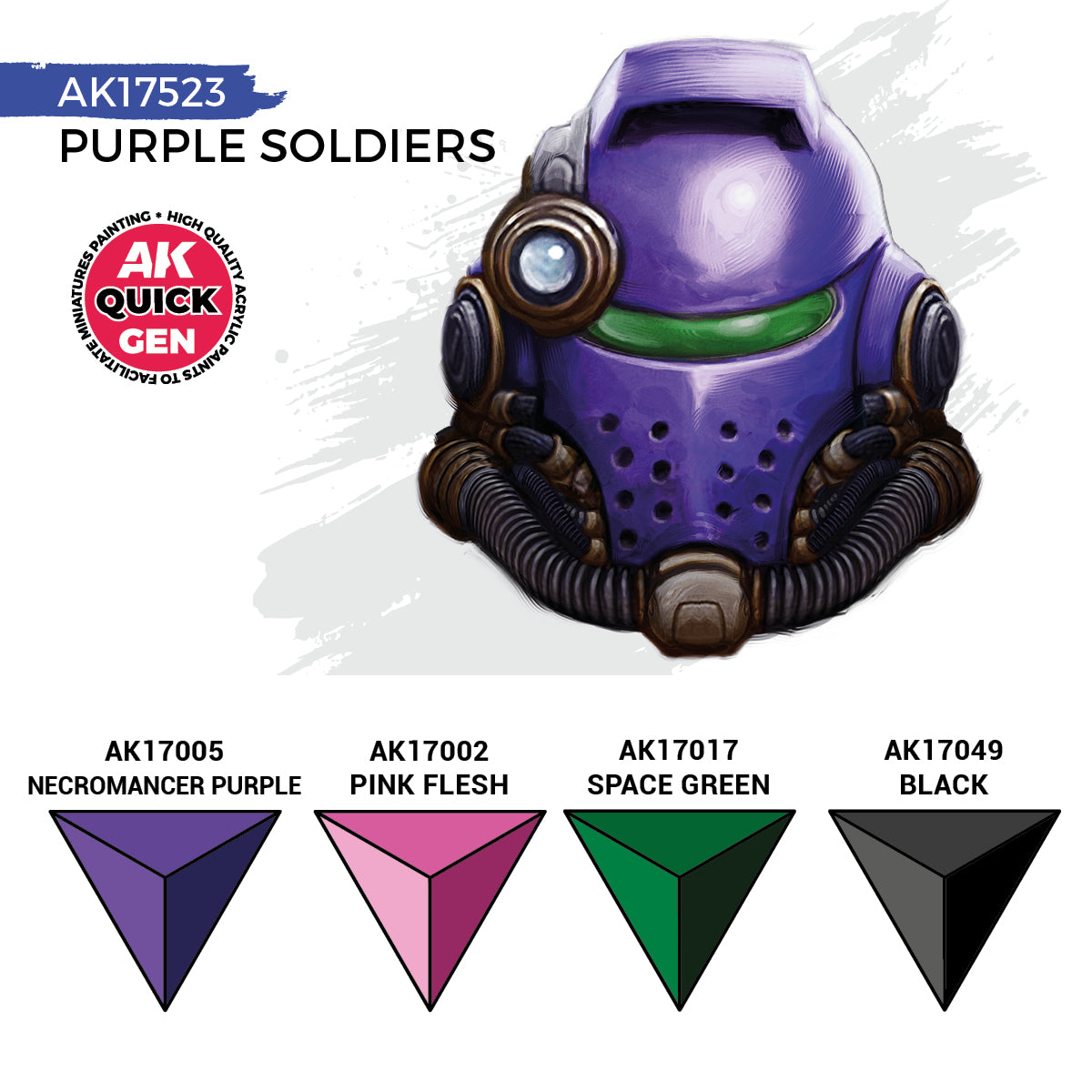 AK Interactive Quick Gen Paints Set - Purple Soldiers
