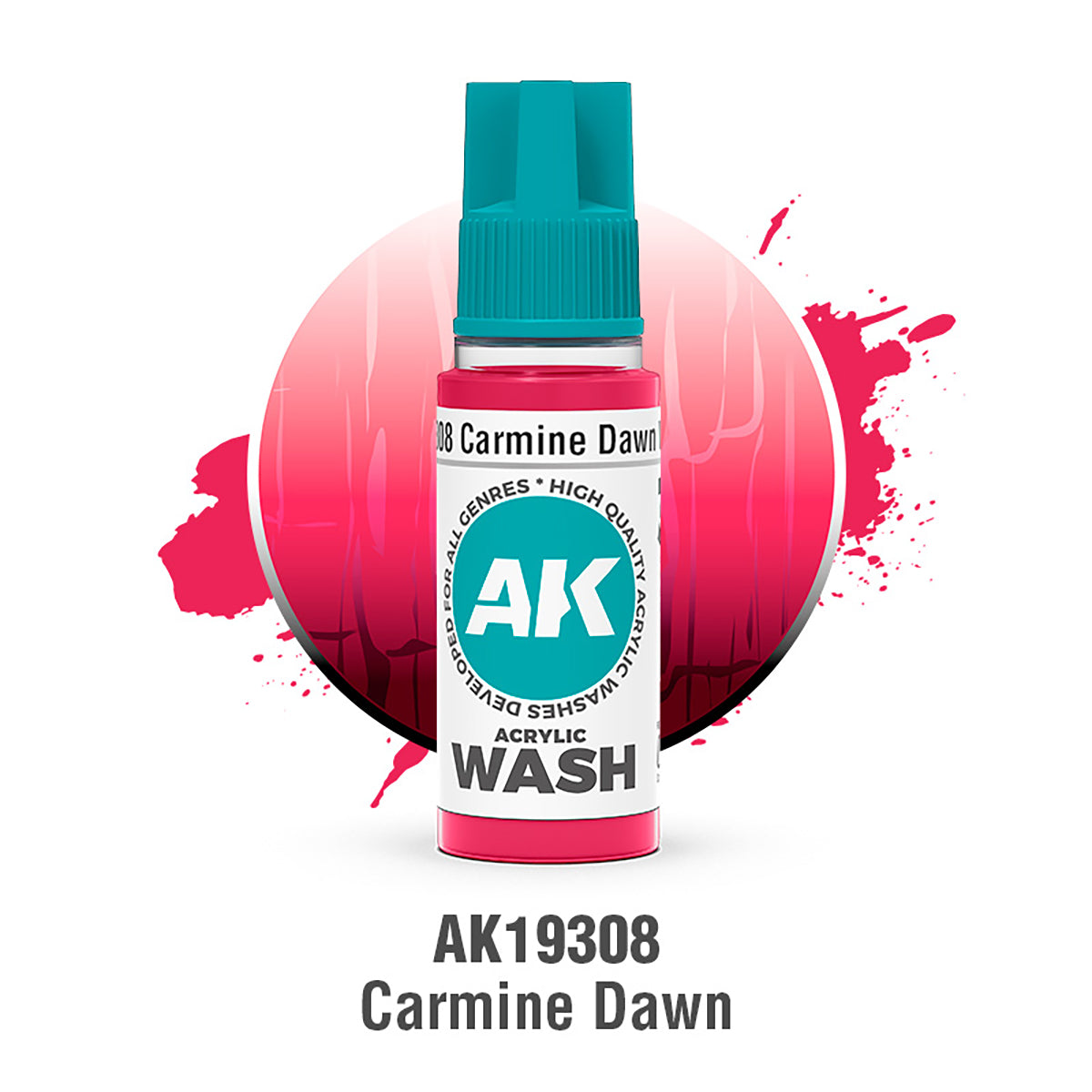 AK Interactive Acrylic Wash Carmine Dawn 18ml