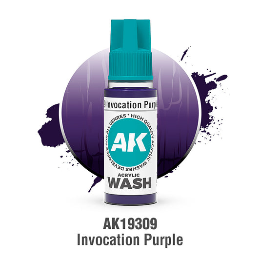 AK Interactive Acrylic Wash Invocation Purple 18ml