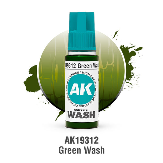 AK Interactive Acrylic Wash Green 18ml