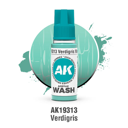 AK Interactive Acrylic Wash Verdigris 18ml