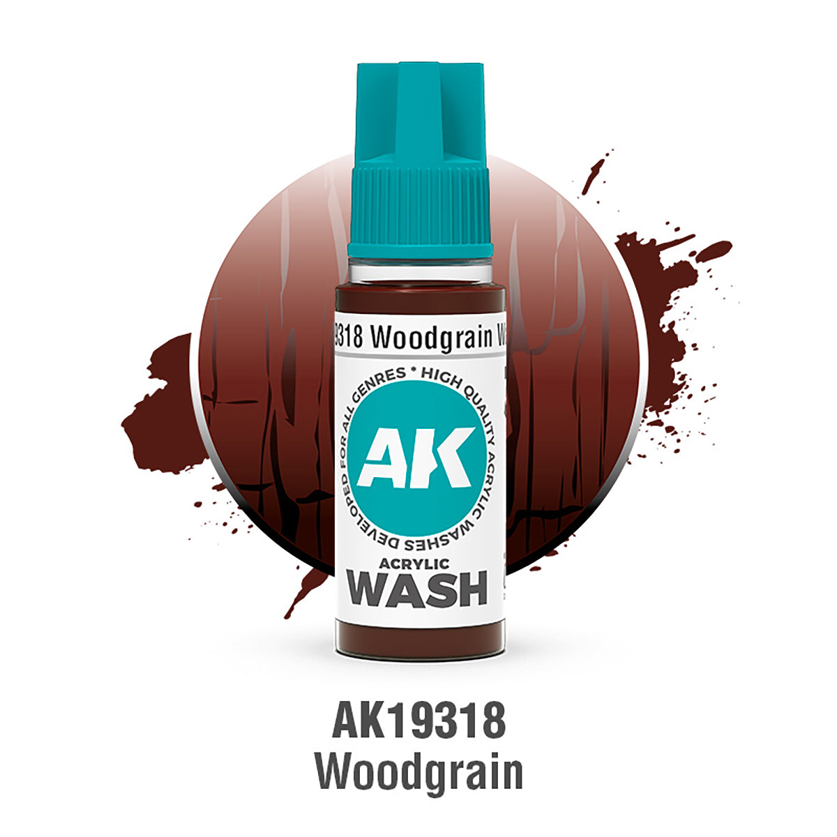 AK Interactive Acrylic Wash Woodgrain 18ml