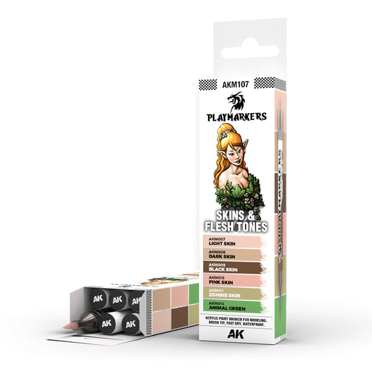 AK Interactive Playmarkers Set: Skins &amp; Flesh Tones