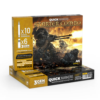 AK Interactive Starter Combo Quick Markers + 3GEN