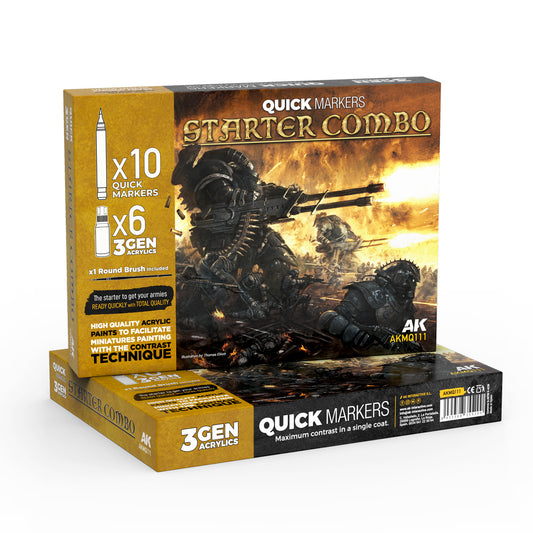 AK Interactive Starter Combo Quick Markers + 3GEN