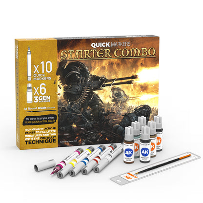 AK Interactive Starter Combo Quick Markers + 3GEN
