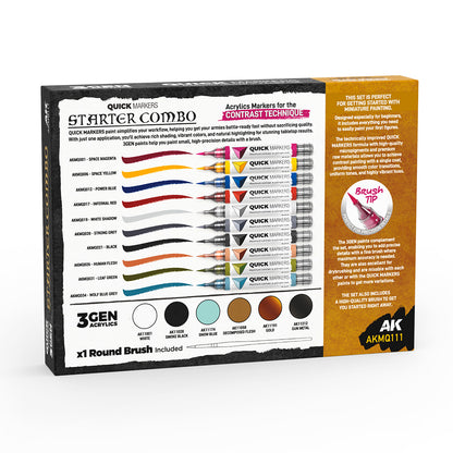 AK Interactive Starter Combo Quick Markers + 3GEN