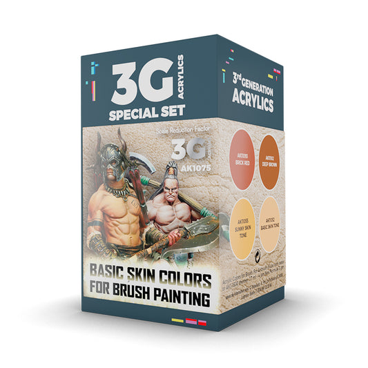 AK Interactive Wargame 3GEN Color Set: Basic Skin Colors