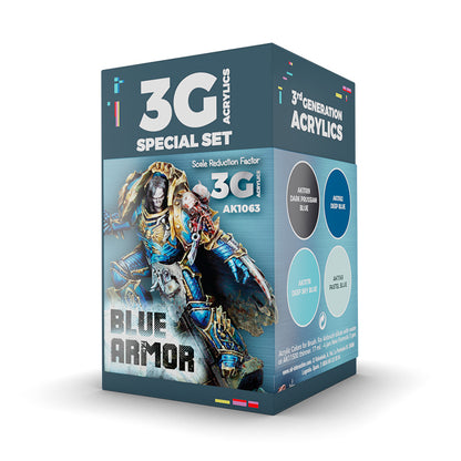 AK Interactive Wargame 3GEN Color Set: Blue Armor