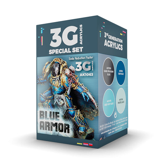 AK Interactive Wargame 3GEN Color Set: Blue Armor
