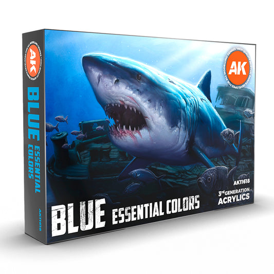 AK Interactive 3GEN Blue Essential Colors Set