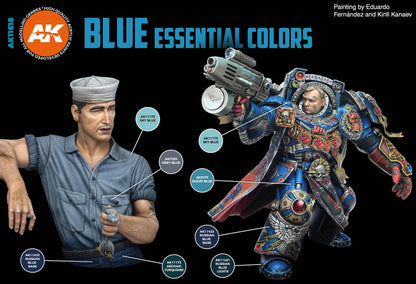 AK Interactive 3GEN Blue Essential Colors Set