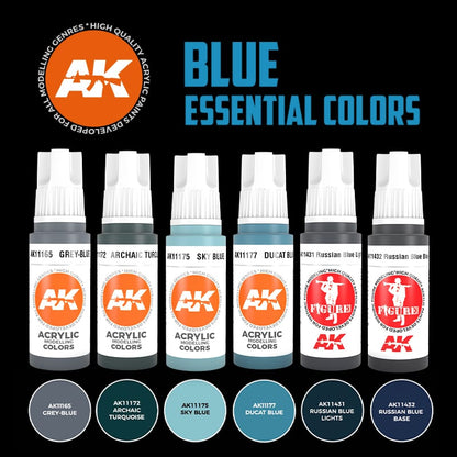 AK Interactive 3GEN Blue Essential Colors Set