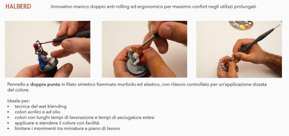 EVIL EYES - Halberd: Double-Headed Miniature Brush