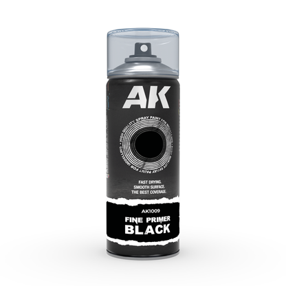 AK Interactive Fine Primer Black Spray
