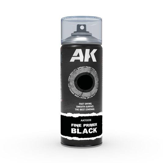 AK Interactive Fine Primer Black Spray