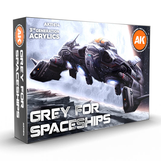 AK Interactive 3GEN Grey for Spaceships Colors Set