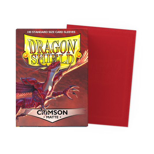 Protective Sleeves - Dragon Shield - Crimson Matte