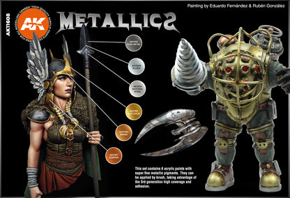 AK Interactive 3GEN Metallics Colors Set