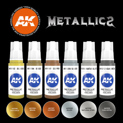 AK Interactive 3GEN Metallics Colors Set