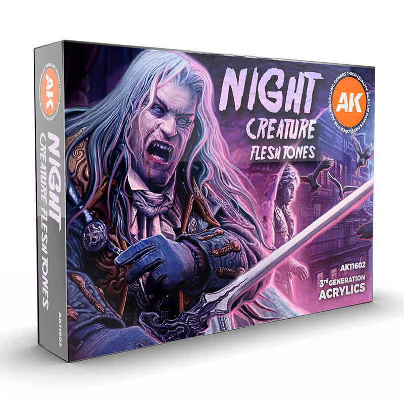 AK Interactive 3GEN Night Creatures Flesh Tones Colors Set