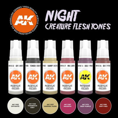AK Interactive 3GEN Night Creatures Flesh Tones Colors Set