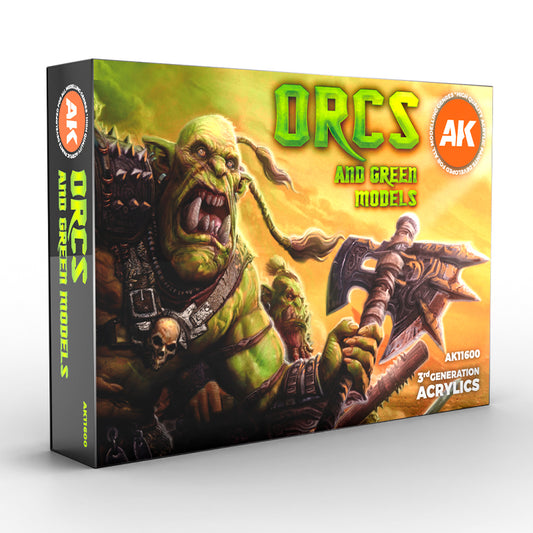 AK Interactive 3GEN Orcs and Green Models Colors Set