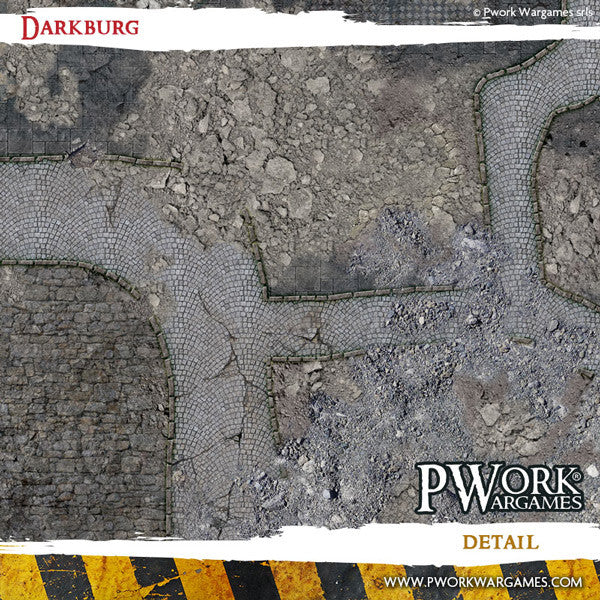 Battle Mat - Neoprene Wargames Mat - Darkburg (22x30'')