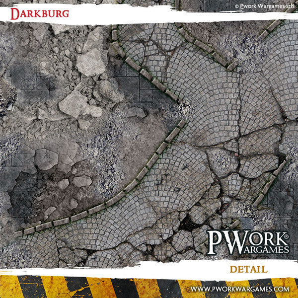 Battle Mat - Neoprene Wargames Mat - Darkburg (22x30'')