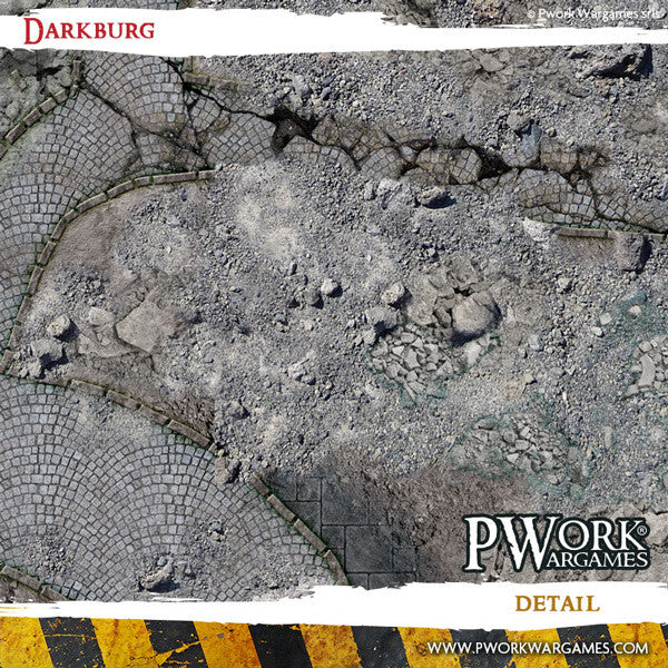 Battle Mat - Neoprene Wargames Mat - Darkburg (22x30'')