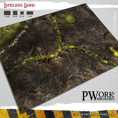 Battle Mat - Neoprene Wargames Mat - Lifeless Land (22x30'')