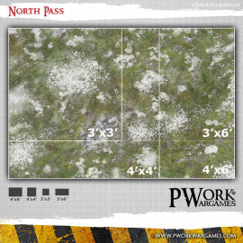 Battle Mat - PVC Wargames Mat - North Pass (22x30'')