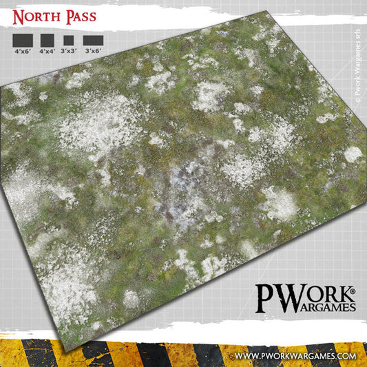 Battle Mat - Tappeto per Wargames in PVC - North Pass (22x30'')