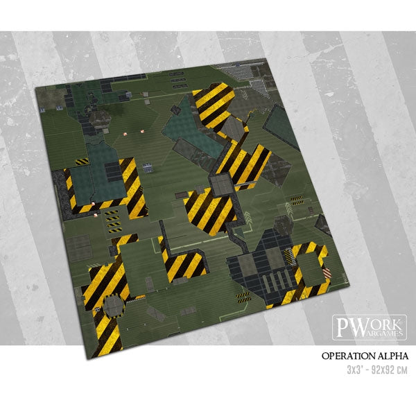 Battle Mat - PVC Wargames Mat - Operation Alpha (22x30'')