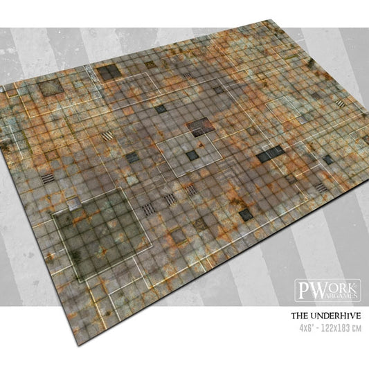 Battle Mat - Neoprene Wargames Mat - The Underhive (22x30'')