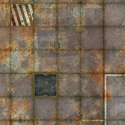 Battle Mat - Neoprene Wargames Mat - The Underhive (22x30'')