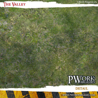 Battle Mat - PVC Wargames Mat - The Valley (44x60'')