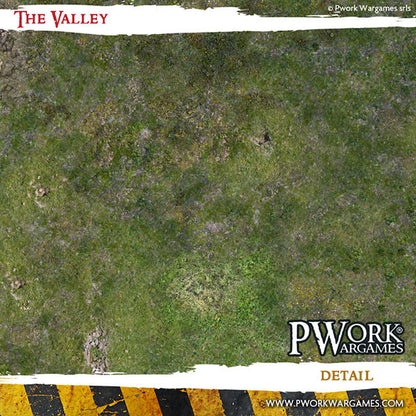 Battle Mat - PVC Wargames Mat - The Valley (44x60'')