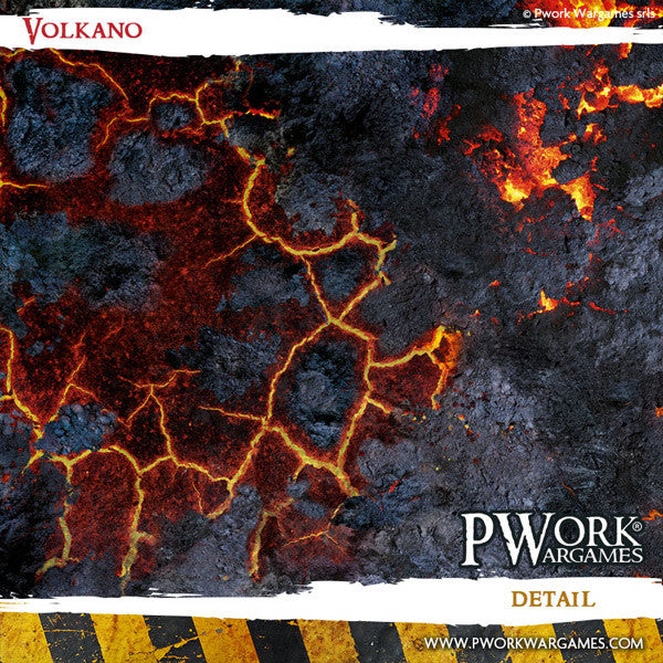 Battle Mat - Neoprene Wargames Mat - Volkano (22x30'')