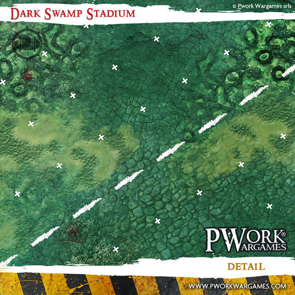 Blood Bowl Fantasy Football Neoprene Game Mat - Dark Swamp