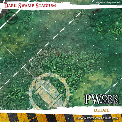 Blood Bowl Fantasy Football Neoprene Game Mat - Dark Swamp