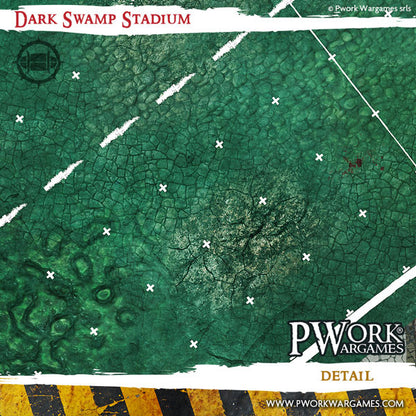 Blood Bowl Fantasy Football Neoprene Game Mat - Dark Swamp