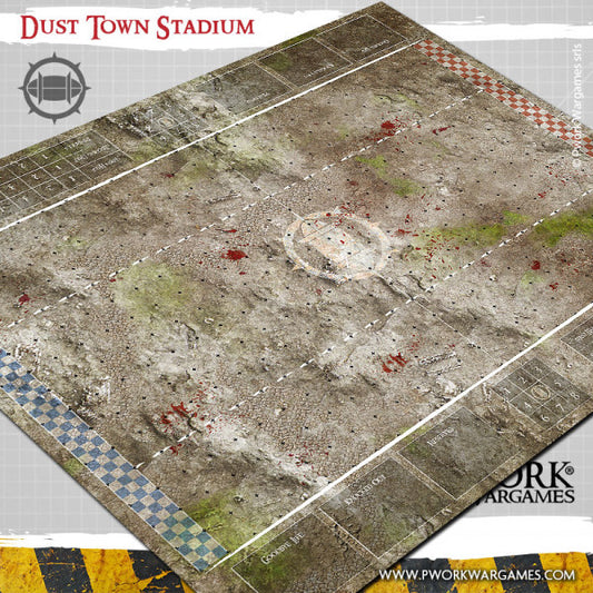 Blood Bowl Fantasy Football Neoprene Game Mat - Dust Town