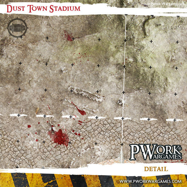 Blood Bowl Fantasy Football Neoprene Game Mat - Dust Town