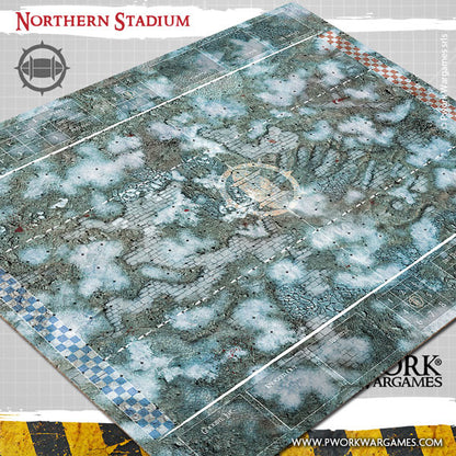 Blood Bowl Fantasy Football Neoprene Game Mat - Northern Stadium