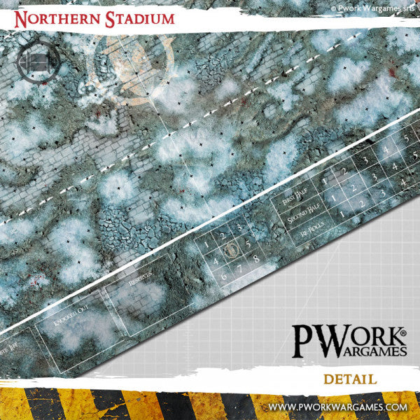 Blood Bowl Fantasy Football Neoprene Game Mat - Northern Stadium